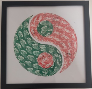 Pochoir Yin Yang Pochoir Yin Yang