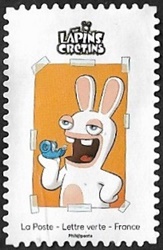 Lapin crétin scotché