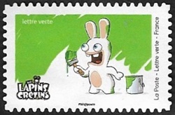 Lapin crétin peintre