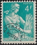Type Moissonneuse 4F turquoise - Préoblitéré