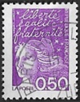 Marianne de Luquet - 0,50 violet-rouge Marianne de Luquet - 0,50 violet-rouge