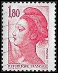 Liberté de gandon - 1F80 rouge