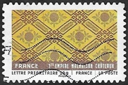 France - 1er empire - Motifs sur tissu français Malmaison Châteaux France - 1er empire - Motifs sur tissu français Malmaison Châteaux