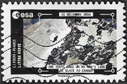 Route dans un no man's land de glace du Canada - 26 décembre 2016 Route dans un no man's land de glace du Canada - 26 décembre 2016