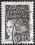 Marianne de Luquet - 0,10 bistre-noir Marianne de Luquet - 0,10 bistre-noir