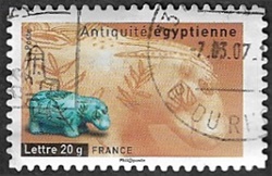 Antiquité égyptienne - Hippopotame de faïence Antiquité égyptienne - Hippopotame de faïence