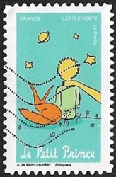 Le Petit Prince assis avec le renard Le Petit Prince assis avec le renard