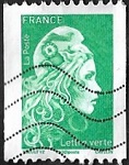 Marianne d'Yseult - Lettre verte - Timbre pour roulette Marianne d'Yseult - Lettre verte - Timbre pour roulette