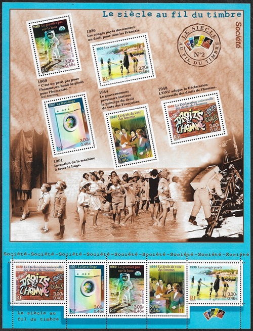 Le siècle au fil des timbres Société Le siècle au fil des timbres Société